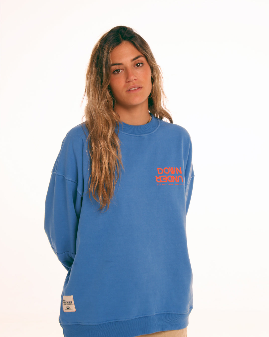 K GARI Oversized Washed Sweatshirt DOWN UNDER